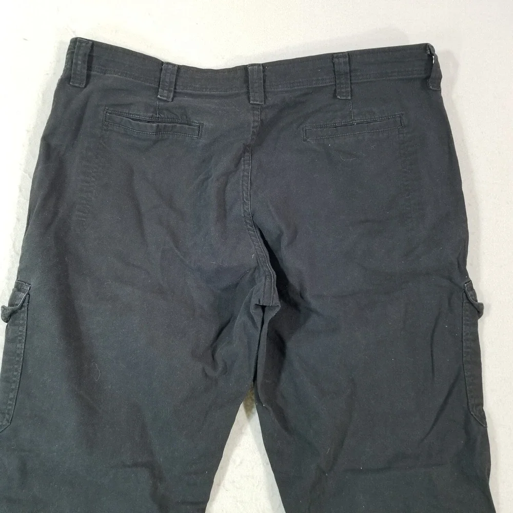 Wrangler cargo pants men's 38x32 relaxed fit black stretch outdoor hiking